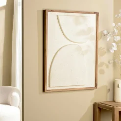 DENVER Univers Déco·Maison De Campagne|Décorations Murales|Décoration murale pin recyclé blanc formes abstraites