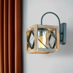 Décorations Murales|Décoration murale voilier bleu métal et rotin