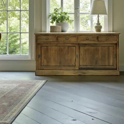 Tradition Buffets En Bois|Buffets En Bois|Enfilade portes coulissantes hévéa 190cm