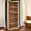 Tradition Bibliothèques En Bois|Bibliothèques En Bois|Etagère bibliothèque hévéa 80x200cm