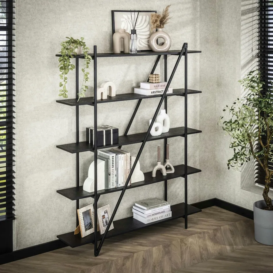 RALF Etagères Industrielle|Etagère de salon moderne 3 plateaux