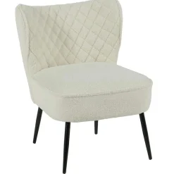 MALMOE Fauteuils En Tissu|Fauteuil bas blanc