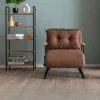 MODI Fauteuils Convertibles|Fauteuil convertible marron 1 place couchage 175 cm