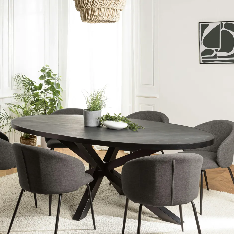 ARLINGTON Chaises Avec Accoudoirs|Chaises Velours|Fauteuil de table en velours moutarde (lot de 2)