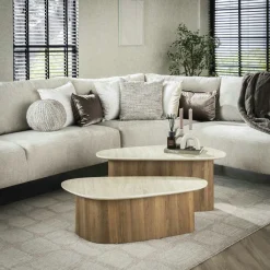 TAJ Fauteuils En Tissu|Fauteuil de table pivotant en velours taupe (lot de 2)