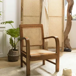 DIKA Univers Déco·Globe-Trotter|Fauteuils En Rotin|Fauteuil en rotin et bois