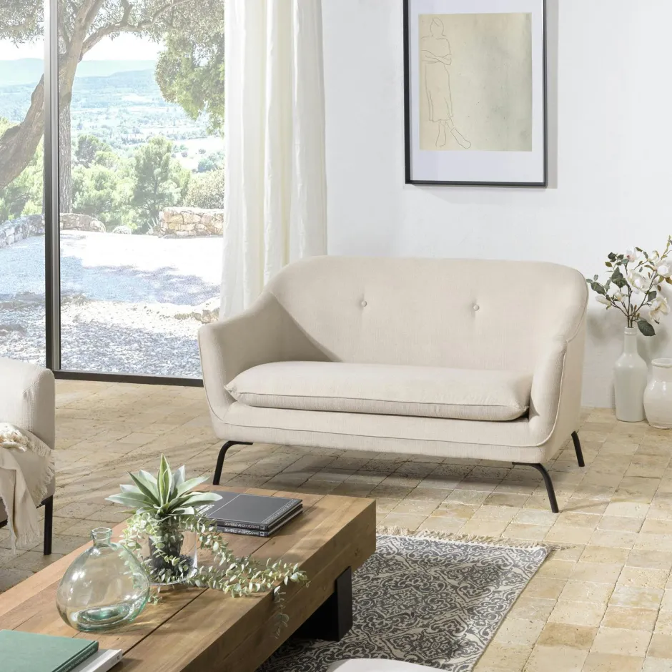 TIM Fauteuils En Tissu|Chaises Bouclettes|Fauteuil rond blanc tissu bouclette