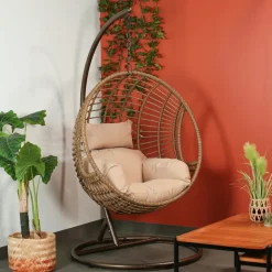 SOUTH BEACH Univers Déco·Maison De Campagne|Fauteuils Suspendus|Fauteuil suspendu résine noire