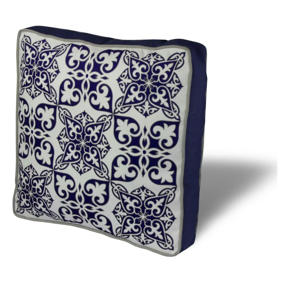 IZMIR Textile·Galettes De Chaise|Galette de chaise rembourrée – carreaux de ciment