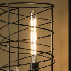 RALF Lampadaires|Lampadaire design en verre chromé, 3 abat-jour cylindriques