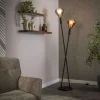 Niagara Lampadaires|Lampadaire design tiges croisées, 2 abat-jour gouttes