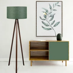 Lucknow Lampadaires|Lampadaire en bois de manguier ajouré 3 lampes