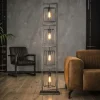 TRIBECA Lampadaires|Lampadaire industriel argent vieilli