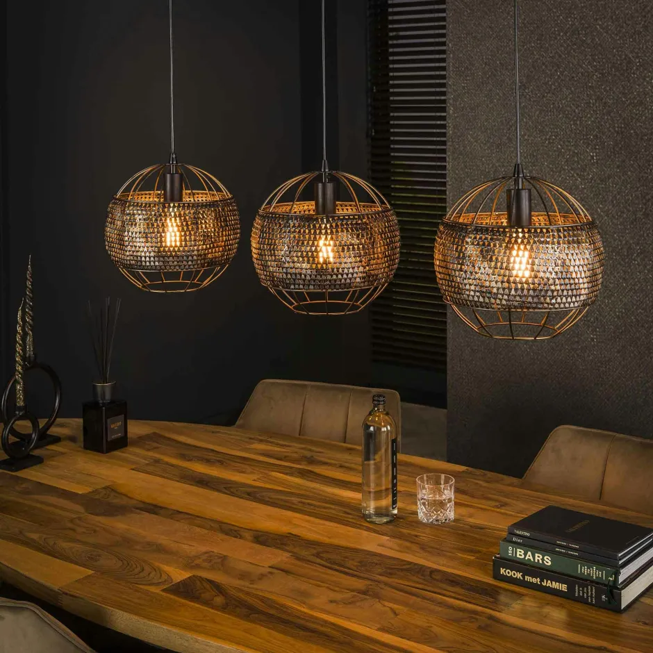 TRIBECA Lampadaires|Lampadaire moderne 2 lampes effet maille
