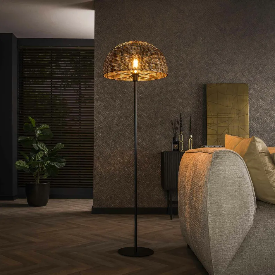 TRIBECA Lampadaires|Lampadaire moderne 2 lampes effet maille