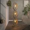 TRIBECA Lampes À Poser·Lampe Style Industriel|Lampadaires|Lampadaire moderne beige mat, 3 anneaux pivotants