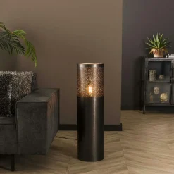 RALF Lampadaires|Lampes À Poser·Lampe Style Industriel|Lampadaire noir effet étoilé 120 cm