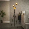 Niagara Lampadaires|Lampes À Poser·Lampe Style Industriel|Lampadaire salon 3 abat-jour déformés multicolores