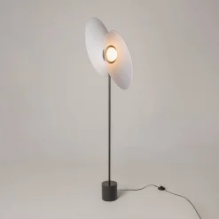 JUNO Lampadaires|Lampadaire salon design – abat-jour blancs orientables