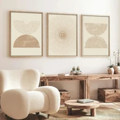 ANZIO Lampadaires|Lampadaire salon en bois sculpté abat-jour beige