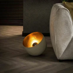 RALF Lampes À Poser·Lampe Style Industriel|Lampe à poser cloche finition gris naturel ø 28 cm