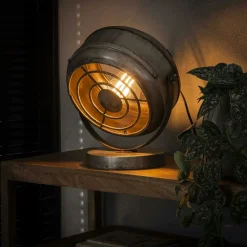 Univers Déco·Loft Industriel|Lampes À Poser·Lampe Style Industriel|Lampe à poser industrielle forme ronde TRIBECA