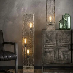 Univers Déco·Maison De Campagne|Lampadaires|Lampe colonne industrielle effet maille GM TRIBECA