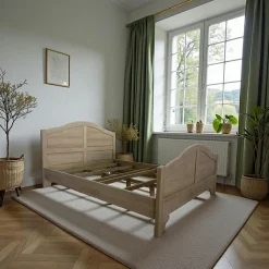 Maori Lits 2 Places|Lit 2 places Hévéa pour couchage 180x200 211x191x110cm TRADITION