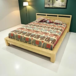 Helena Lits 2 Places|Lit 2 places Hévéa pour couchage 160x200 182x222x30cm