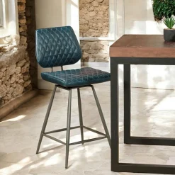 BRISBANE Univers Déco·Maison De Campagne|Univers Déco·Loft Industriel|Mange-debout rectangulaire bois recyclé 120x75