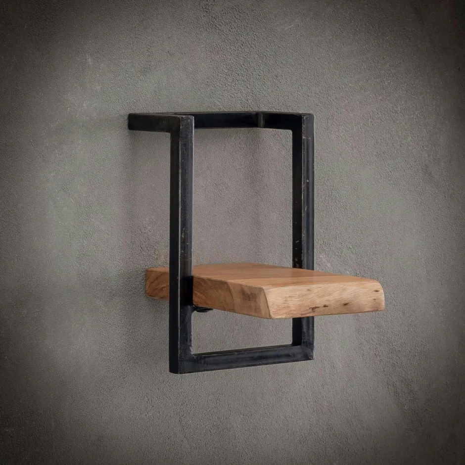 Docker Meubles D'Entrée·Vestiaires|Meubles D'Entrée·Vestiaires / Meubles À Chaussures|Meuble à chaussures hévéa recyclé naturel et métal noirci 8 tiroirs 132X40X91cm