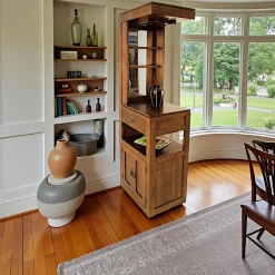 Helena Meubles De Salle À Manger·Meubles Bar|Meuble bar haut hévéa massif 190cm