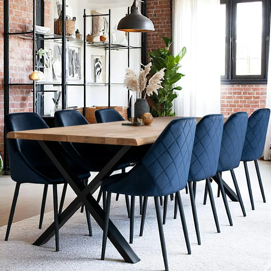 Brooklyn Caissons De Bureau|Meuble bas / Caisson de Bureau à roulettes Inspiration Indus' en Acacia et Métal, 2 tiroirs 51x60x60cm