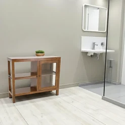Olga Meubles De Rangement·Petits Meubles De Rangement|Meuble bas 1 porte salle de bain 100cm