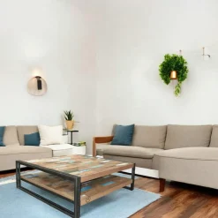 Caravelle Chiffonnier Industriel|Meuble de rangement bois recyclé 1 niche et 2 tiroirs métal 60x40x110cm