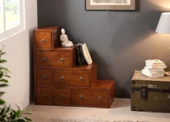 Lola Meubles De Rangement·Petits Meubles De Rangement|Meuble escalier double face 105x37x102cm