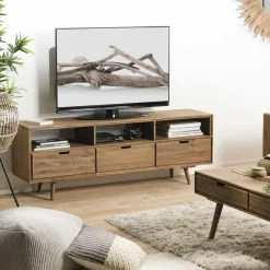 LIMA Univers Déco·Maison De Campagne|Meubles Tv Scandinaves|Meuble tv avec rangement en bois de sapin