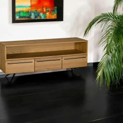 VOLGA Meubles Tv En Bois|Meuble tv avec rangement