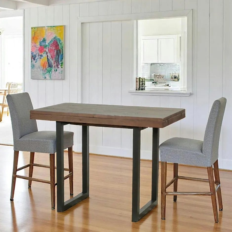 SAMOA Meubles Tv En Bois|Meubles Tv Industriels|Meuble TV bois brun recyclé double plateau