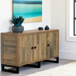 BRISBANE Univers Déco·Loft Industriel|Meubles Tv En Bois|Meuble TV bois recyclé 2 tiroirs