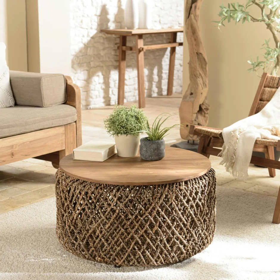 Swing Meubles Tv En Bois|Meuble TV extensible et modulable en teck recyclé