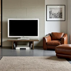 Helena Meubles Tv En Bois|Meuble TV Hévéa 100x35x30cm