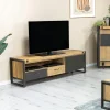 Brooklyn Meubles Tv Industriels|Meubles Tv En Bois|Meuble TV industriel bois métal boulons