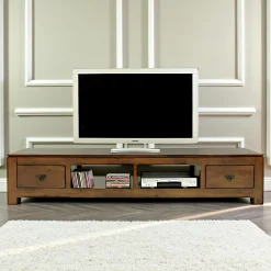 Helena Meubles Tv En Bois|Meuble TV long bois massif