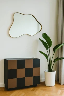 BRIG Miroirs|Miroir design organique - bords noirs