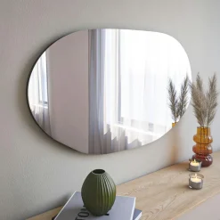 CODY Miroirs|Miroir design organique forme galet 89 cm - style naturel
