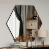 CODY Miroirs|Miroir mural design graphique - forme hexagonale