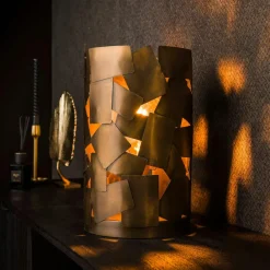 SEOUL Miroirs|Miroir ovale avec cadre doré 50x80 cm