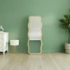 CODY Miroirs|Miroir plein pied tendance beige, motif vague 160 cm