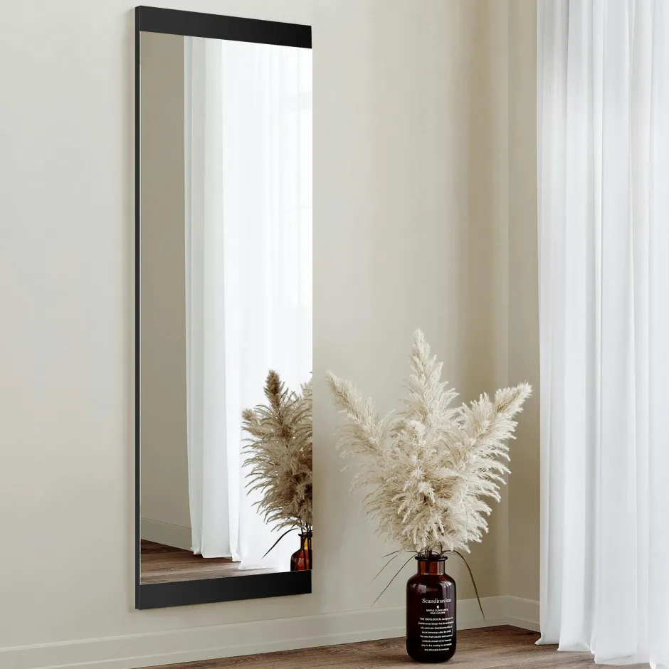 CODY Miroirs|Miroir rectangulaire blanc à suspendre ou poser 120 cm